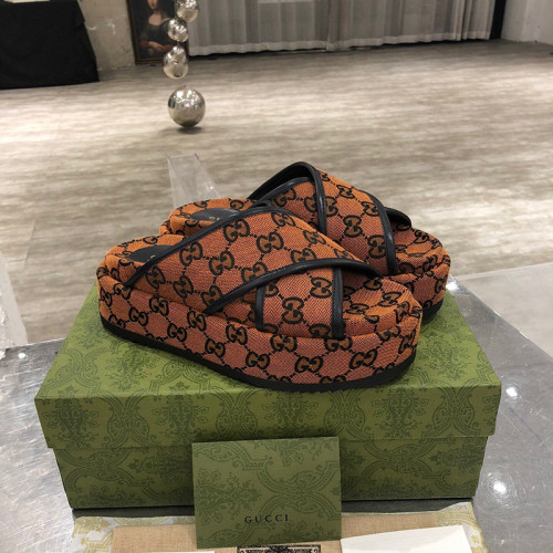 Gucci Womens Shoes Platform Slide Sandal