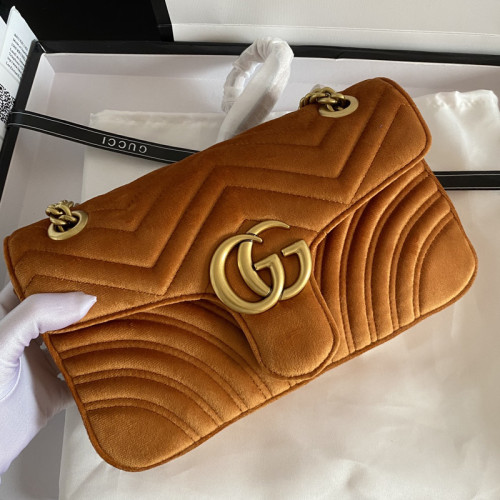 Gucci Womens Bags Shoulder Messenger Bag Luxury Brand Small GG Marmont bag with Original Box