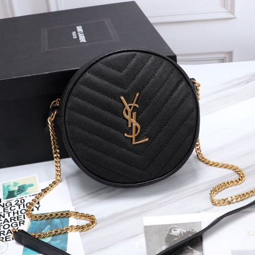 Saint Laurent YSL Womens Bag Designer Luxury Brand Women Shoulder Messenger Bags with Original Box Vinyle Round Messenger Bags