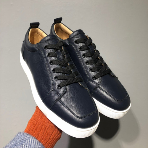 Christian Louboutin Mens Shoes Luxury Brand Red Bottom Design Louis Junior Spikes Flat with Original Box CL sneakers
