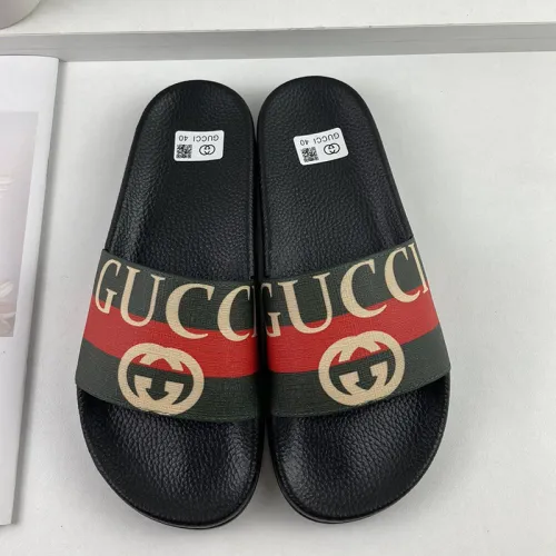 Gucci Mens Shoes Sandals Slides Slippers Luxury Brand Thick Sole Design with Original Box