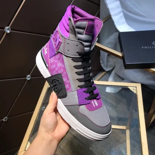 Philipp Plein Men Shoes High Top Sneaker Fashion Design Luxury Brand
