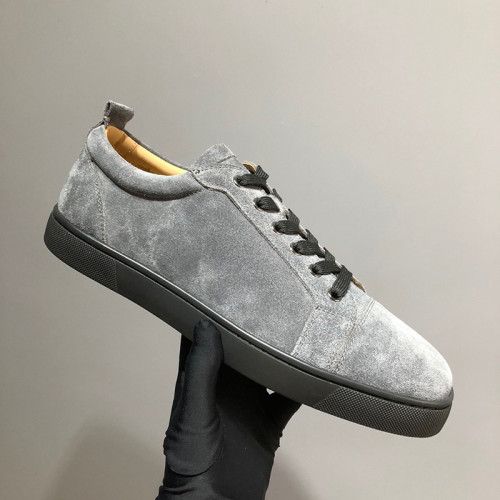 Christian Louboutin Mens Shoes Luxury Brand Red Bottom Design Louis Junior Spikes Flat with Original Box CL sneakers