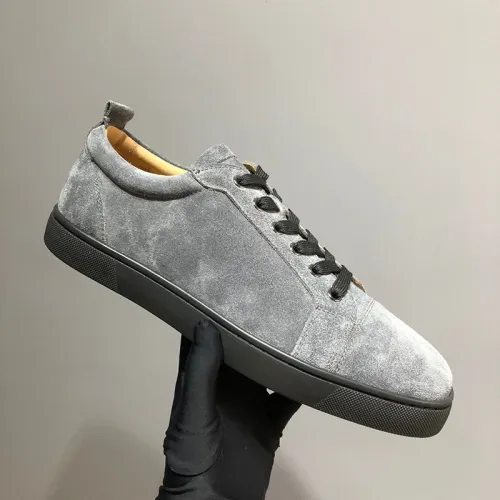 Christian Louboutin Mens Shoes Luxury Brand Red Bottom Design Louis Junior Spikes Flat with Original Box CL sneakers