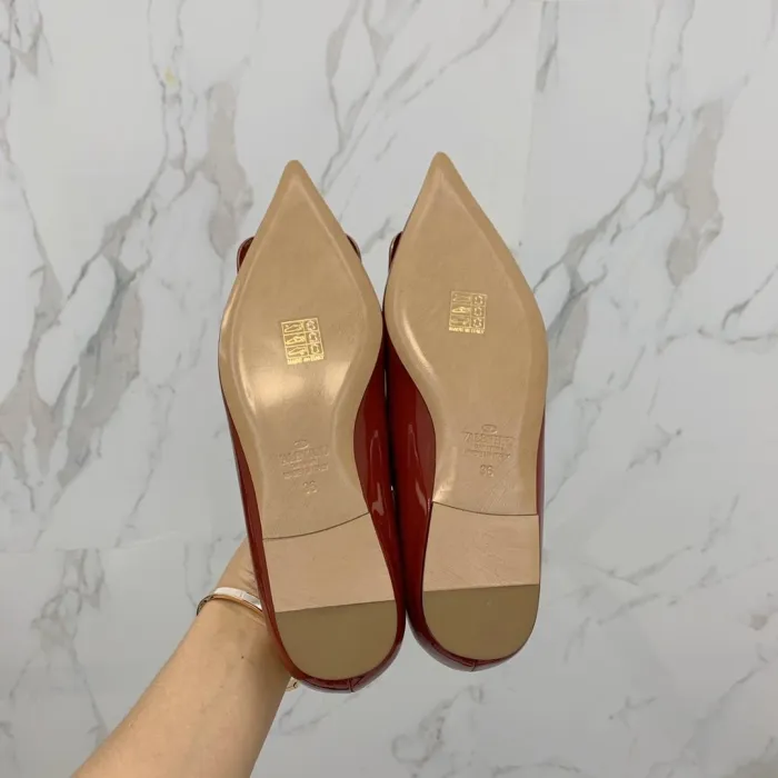 Valentino Women Shoes Mule Flip Flop Sandals VLOGO SIGNATURE CALFSKIN PUMP Flat Luxury Brand with Original Box