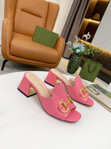 Gucci Womens Shoes Sandals Casual Design Luxury Brand Classic Leather Women's slide sandal with Horsebit with Original Box 655412 BKO00 9022