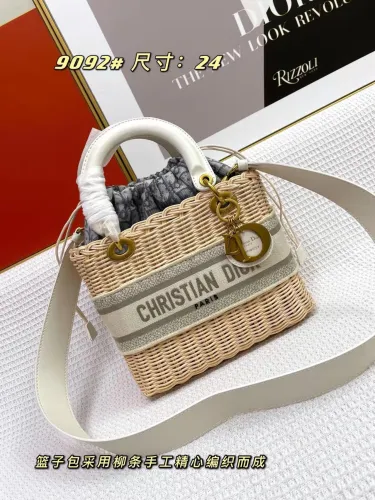 Dior Womens Bags Handbags Luxury Fashion Dior MEDIUM LADY D-LITE BAG with Original Box