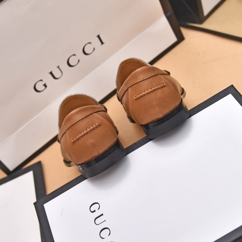 Gucci Mens Shoes Leather Design Luxury Brand Business Dress Shoes for Men with Original Box