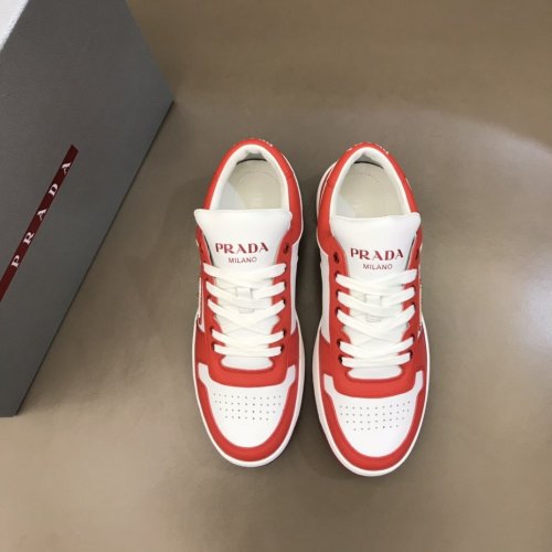 Prada Mens Shoes Sneakers Casual Shoes for Men Luxury Brand Breathable Fashion Sneakers with Original Box