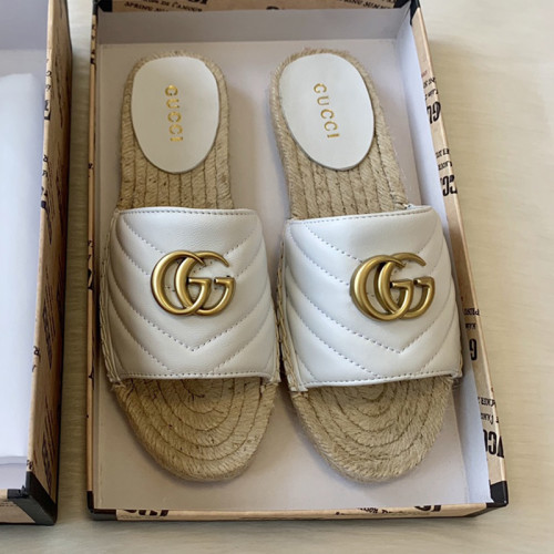Gucci Womens Shoes Double G Espadrilles 551890 BKO00 1000 Luxury Brand Black Leather Platform Espadrille With Double G with Original Box