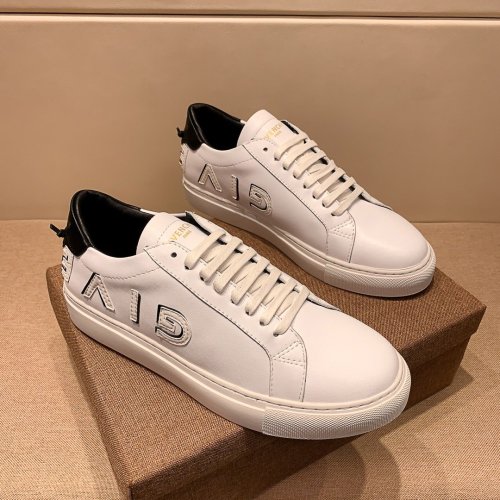 Givenchy Men Shoes Fashion Type Luxury Brand GIVENCHY SNEAKERS IN LEATHER WITH LATEX BAND with Original Box