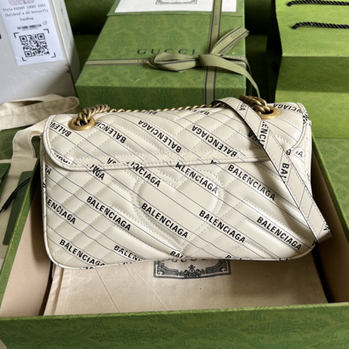 Gucci Womens Bags Shoulder Messenger Bag Luxury Brand The Hacker Project small GG Marmont bag 443497 UK5AT 9099