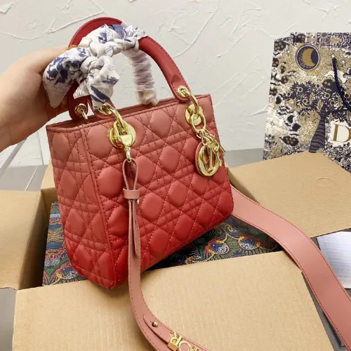 Dior Womens Bags Handbags Luxury Fashion LADY DIOR D-LITE BAG with Original Box