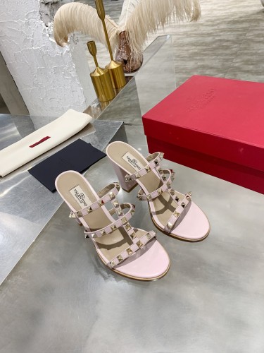 Valentino Women Shoes Mule Flip Flop Sandals ROMAN STUD SLIDE SANDAL IN QUILTED NAPPA with Original Box Luxury Brand