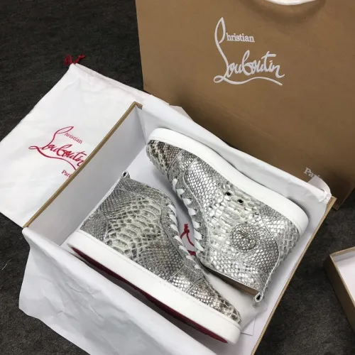 Christian Louboutin Mens Shoes Luxury Brand Red Bottom Design Louis Junior Spikes Flat with Original Box CL sneakers