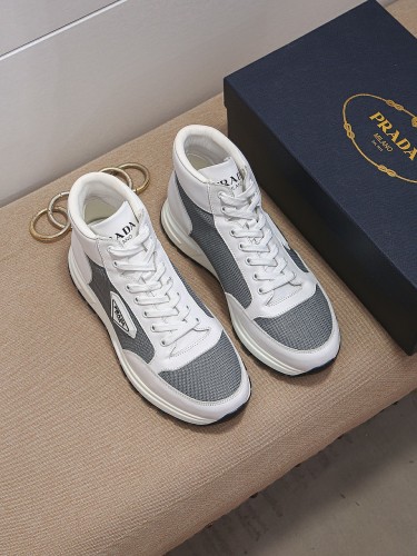 Prada Mens Shoes Sneakers Casual Shoes for Men Luxury Brand Breathable Fashion Sneakers with Original Box