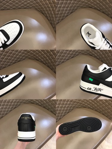 Louis Vuitton NIKE Off-White Men Shoes Fashion Sneakers Design Luxury Brand LVXNIKE Air Force Sneakers with Original Box
