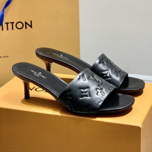 Louis Vuitton Womens Shoes Pumps Sandals Leather Design Luxury Brand Fashion Sandals with Original Box 5.5cm Heel