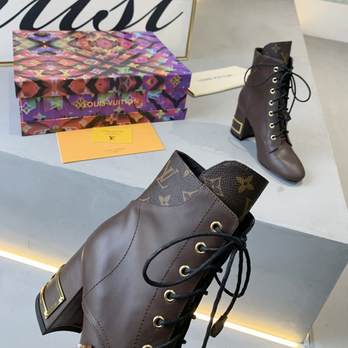 Louis Vuitton Women Shoes Boots Luxury Brand Design Fashion BLISS ANKLE BOOT