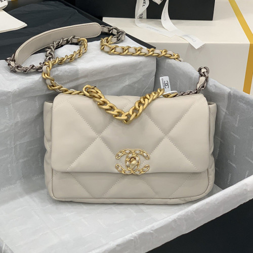 Chanel Womens Bags Shoulder Messenger Bags Chanel 19 Flap Bag Luxury Brand with Original Box