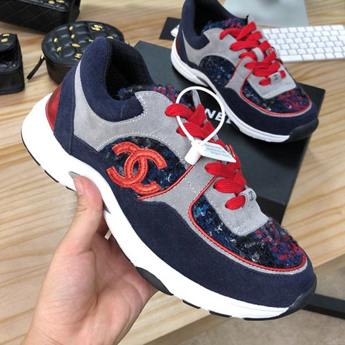 Chanel Mens Shoes Sneakers Luxury Brand Sports Shoes Breathable Design with Original Box