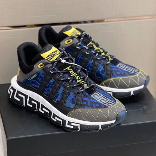 Versace Mens Shoes Sneakers Fashion Design Luxury Brand TRIGRECA SNEAKERS with Original Box
