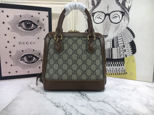 Gucci Womens Bags Shoulder Messenger Bag Luxury Brand Gucci Horsebit 1955 mini top handle bag 640716 92TCG 8563 with Original Box