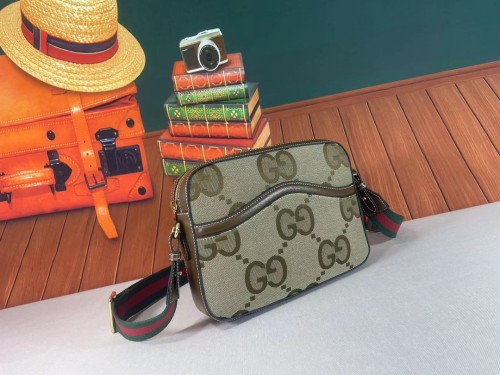 Gucci Womens Mens Bags Shoulder Messenger Bag Luxury Brand Gucci Messenger bag with jumbo GG with Original Box 675891 UKMDG 2570