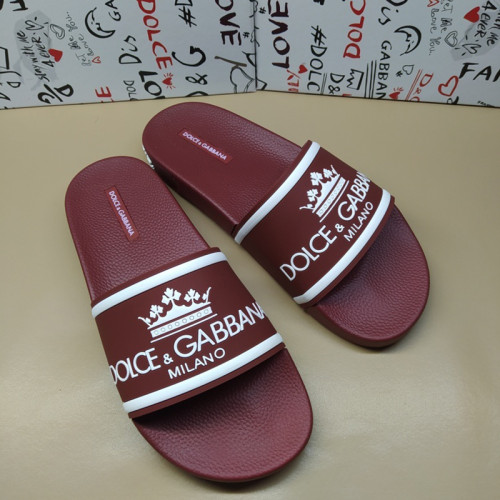 Dolce&Gabbana Milano Slides In Rubber And Calfskin Luxury Sandals Beach Wear CS1646AZ57889689