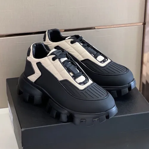 Prada Men Shoes Sneakers Luxury Brand Cloudbust Thunder Technical Fabric Sneakers with Original Box
