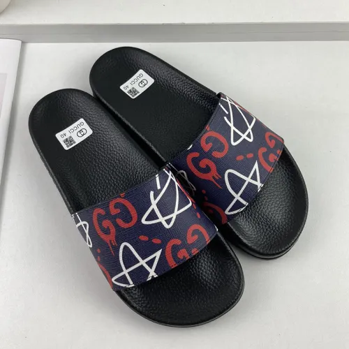 Gucci Mens Shoes Sandals Slides Slippers Luxury Brand Thick Sole Design with Original Box
