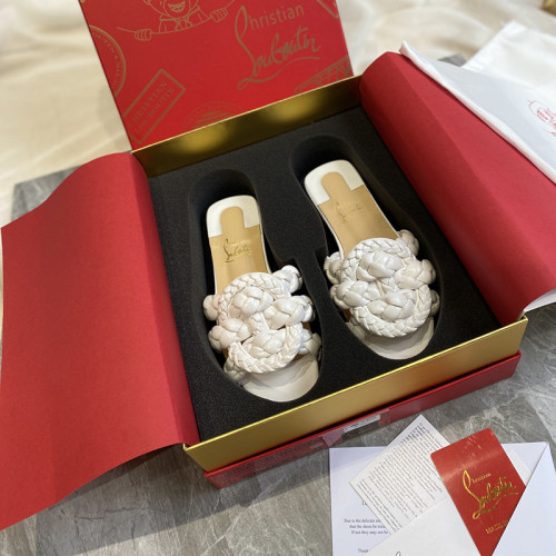 Christian Louboutin Womens Shoes Marmela Flat Mule Slide Sandal