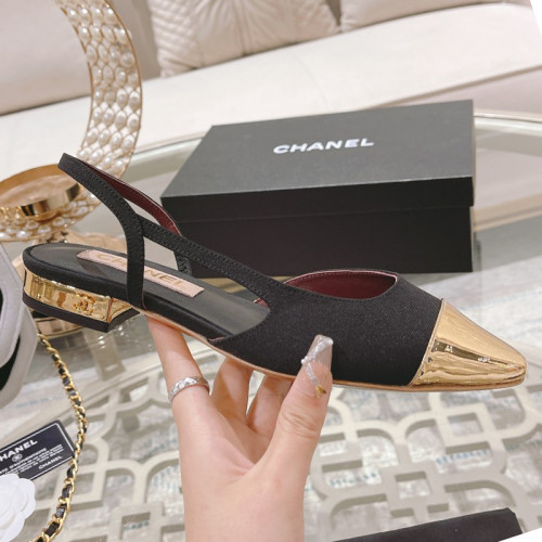 Chanel Womens Shoes Sandals Slingbacks Luxury Brand Design with Original Box Women Slippers Slingback 2cm Heel