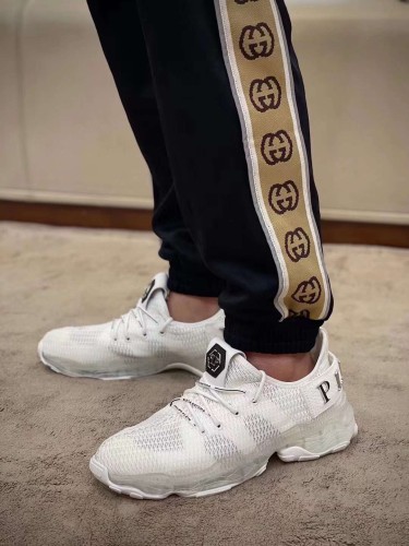 Philipp Plein Men Shoes Sneakers Low Top Sneaker Fashion Design Luxury Brand Trainer Predator TM with Original Box