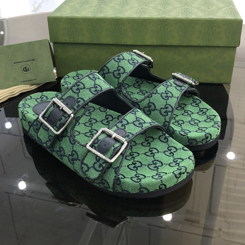 Gucci Mens Shoes Flat Sandals Slippers Luxury Brand Men's slide sandal with straps with Original Box 698705 2HK60 4061