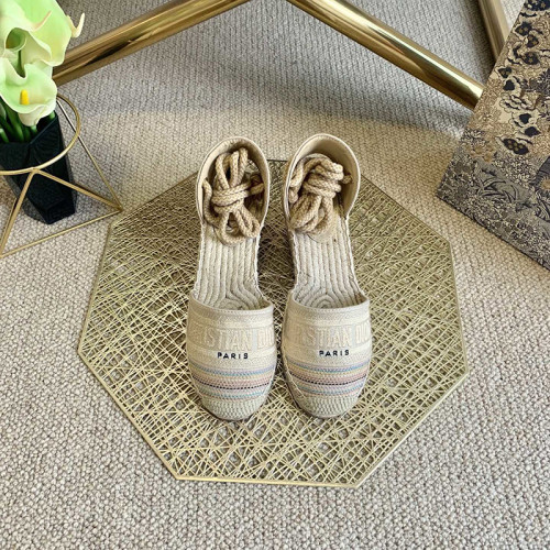 Dior Womens Shoes DIOR GRANVILLE WEDGE ESPADRILLE KDP788MLU_S72K