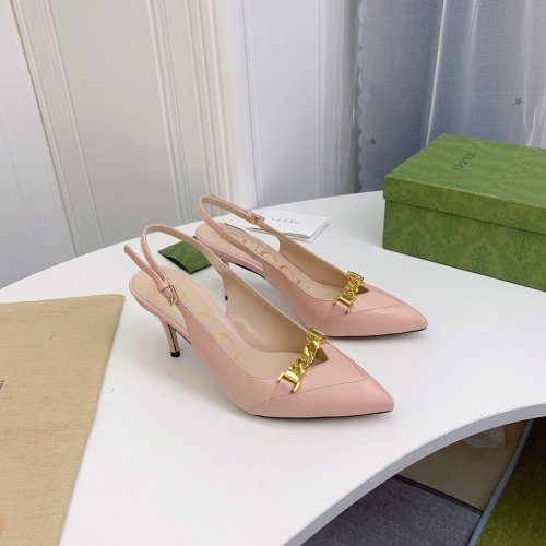 Gucci Womens Shoes Slingback Pumps 7.5cm