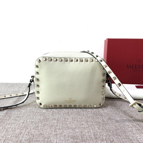 Valentino Womens Bags Camera Bag Luxury Fashion SMALL ROCKSTUD CALFSKIN CROSSBODY BAG VW2B0809VSFI16 with Original Box