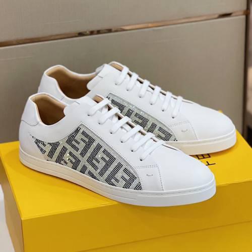 Fendi Mens Shoes Fashion Sneakers Luxury Brand Casual Shoes for Men with Original Box