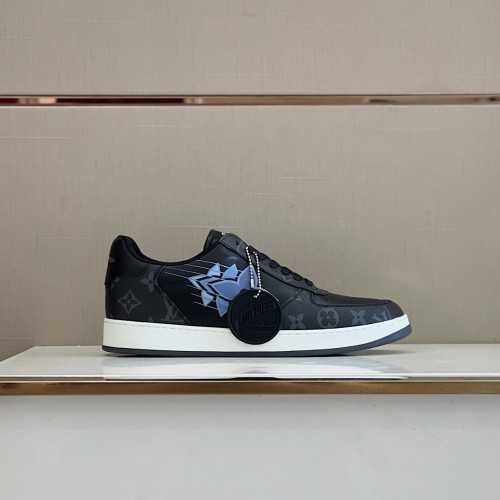 Louis Vuitton Men Shoes Fashion Sneakers RIVOLI Beverly Hills SNEAKER Luxury Brand Casual Shoes with Original Box