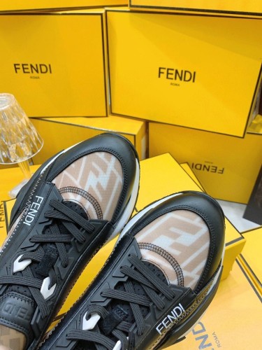 Fendi Mens Shoes Fashion Sneakers Luxury Brand Casual Fendi Flow Low-Top Sneakers Shoes for Men with Original Box