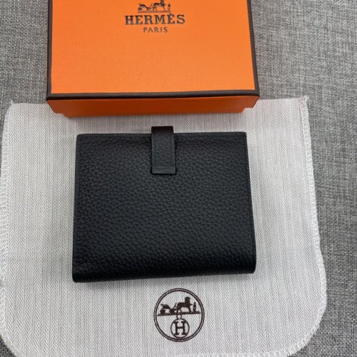 Hermes Womens Mens Wallets Purse Card Holder Leather Design Coin Bag with Original Box