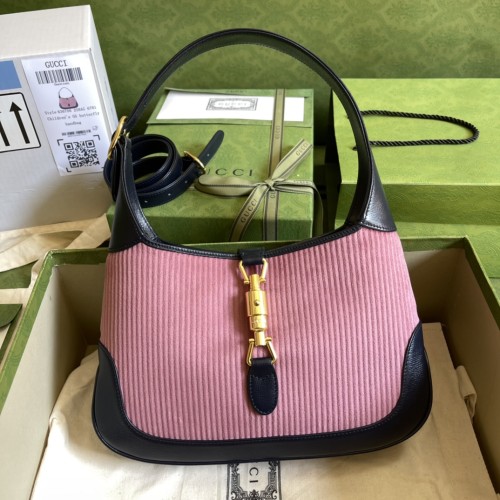 Gucci Womens Bags Handbags Shoulder Messenger Bags Luxury Brand GG Jackie 1961 medium shoulder bag 636710 HUHHG 8565 with Original Box