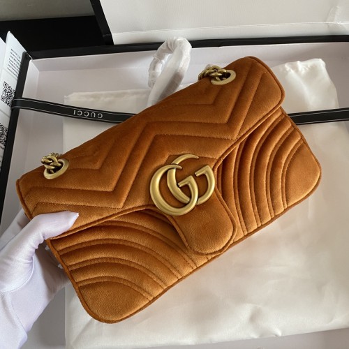 Gucci Womens Bags Shoulder Messenger Bag Luxury Brand Small GG Marmont bag with Original Box