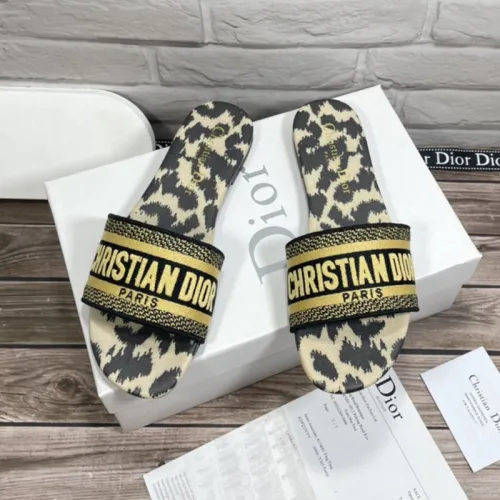 Dior Women Shoes Mule DWAY SLIDE Luxury Brand Womens Sandals Slippers with Original Box