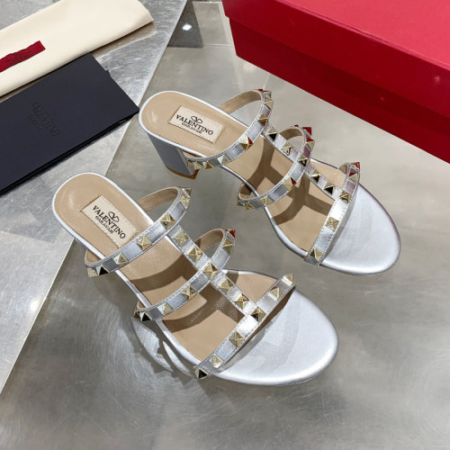 Valentino Women Shoes Mule Flip Flop Sandals ROMAN STUD SLIDE SANDAL IN QUILTED NAPPA with Original Box Luxury Brand