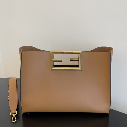 Fendi Womens Bags Shoulder Bags Luxury Brand FENDI Way MEDIUM leather bag