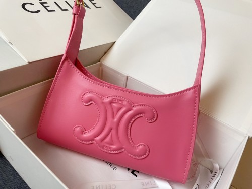 Celine Womens Bags Crossbody Design Luxury Brand CROSSBODY OVAL PURSE CUIR TRIOMPHE IN SMOOTH CALFSKIN with Original Box
