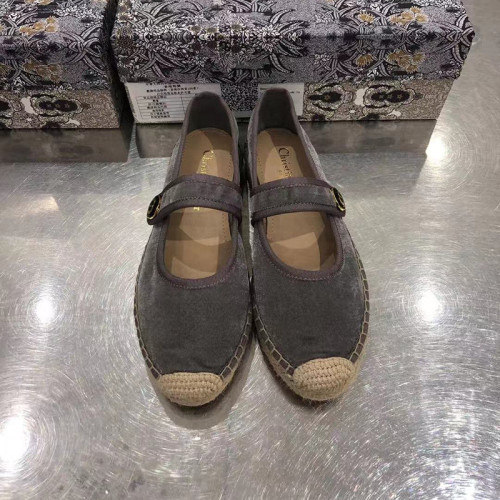 Dior Womens Shoes DIOR CARO ESPADRILLE BALLERINA FLAT