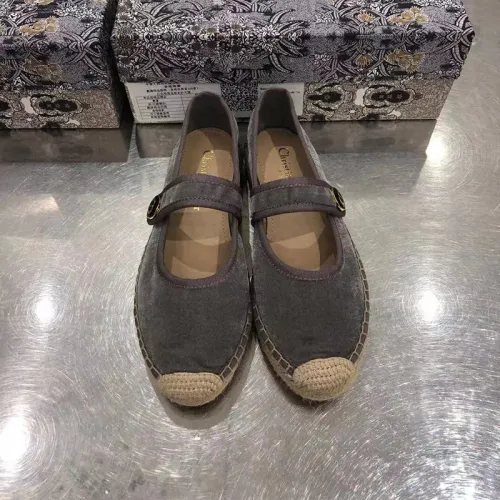 Dior Womens Shoes DIOR CARO ESPADRILLE BALLERINA FLAT